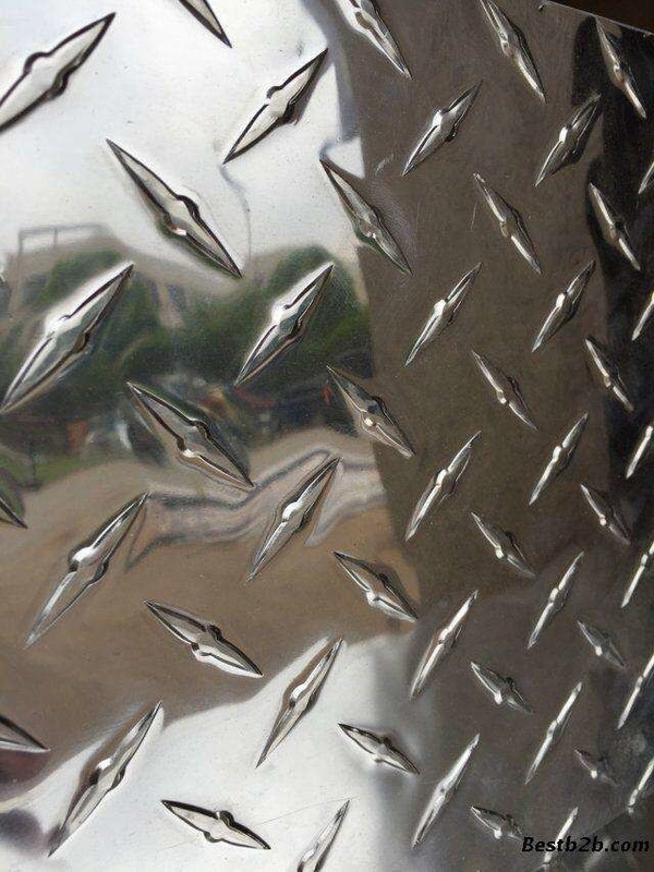 0.3mm Embossed Aluminum Sheet 5083 Anti Corrosion For Marine Decoration